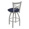 Holland Bar Stool Co 30" Swivel Bar Stool, Nickel Finish, Graph Anchor Seat 82030AN014 - alternate 2